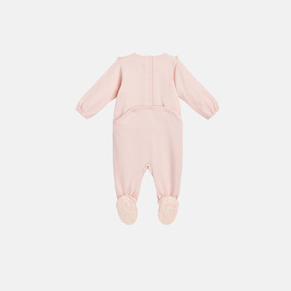 Newborn Gift Set Pale Pink Cannage Cotton Jersey and Voile