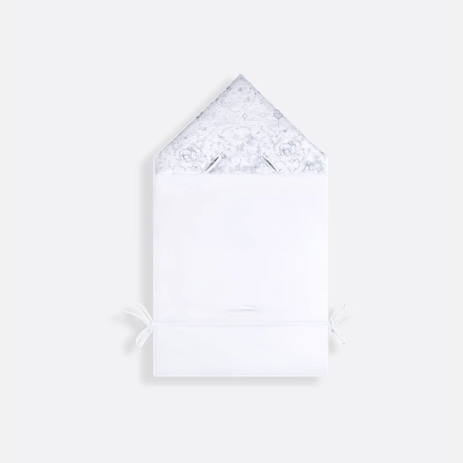 Newborn Sleeping Bag White Cotton Voile
