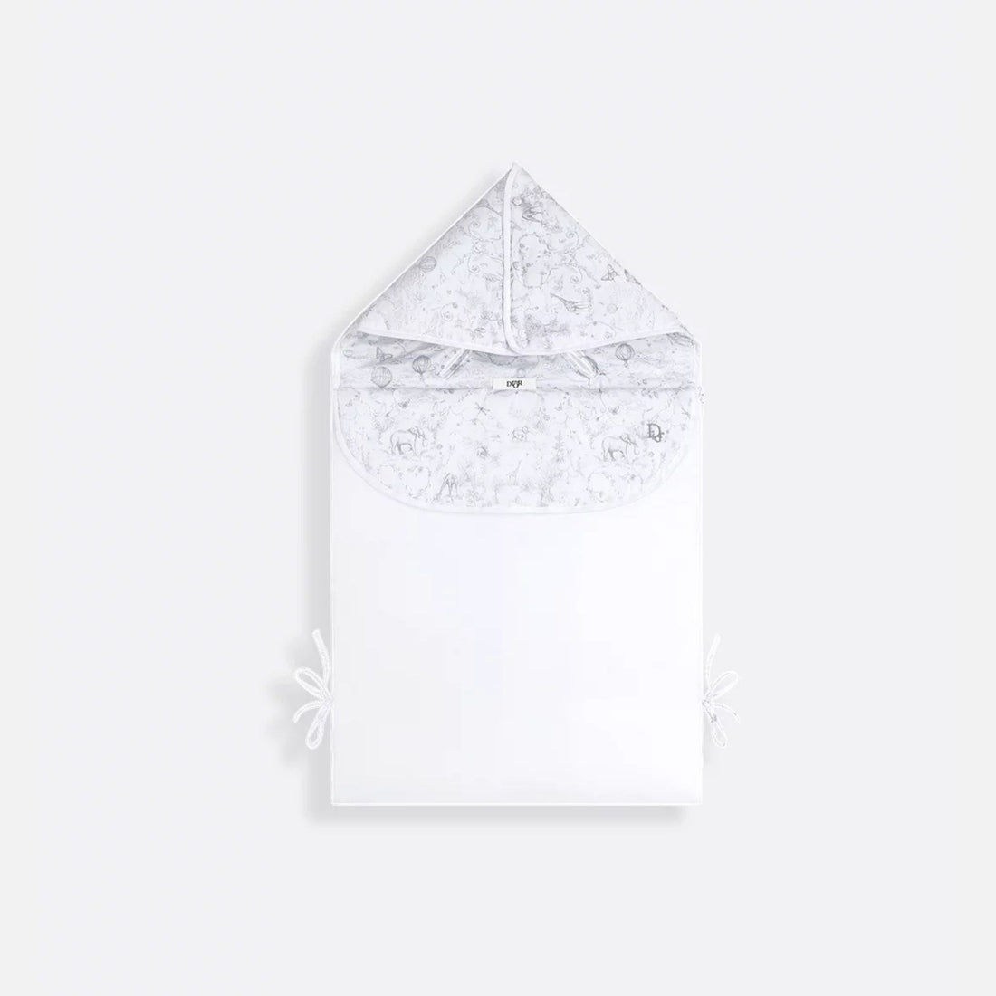 Newborn Sleeping Bag White Cotton Voile