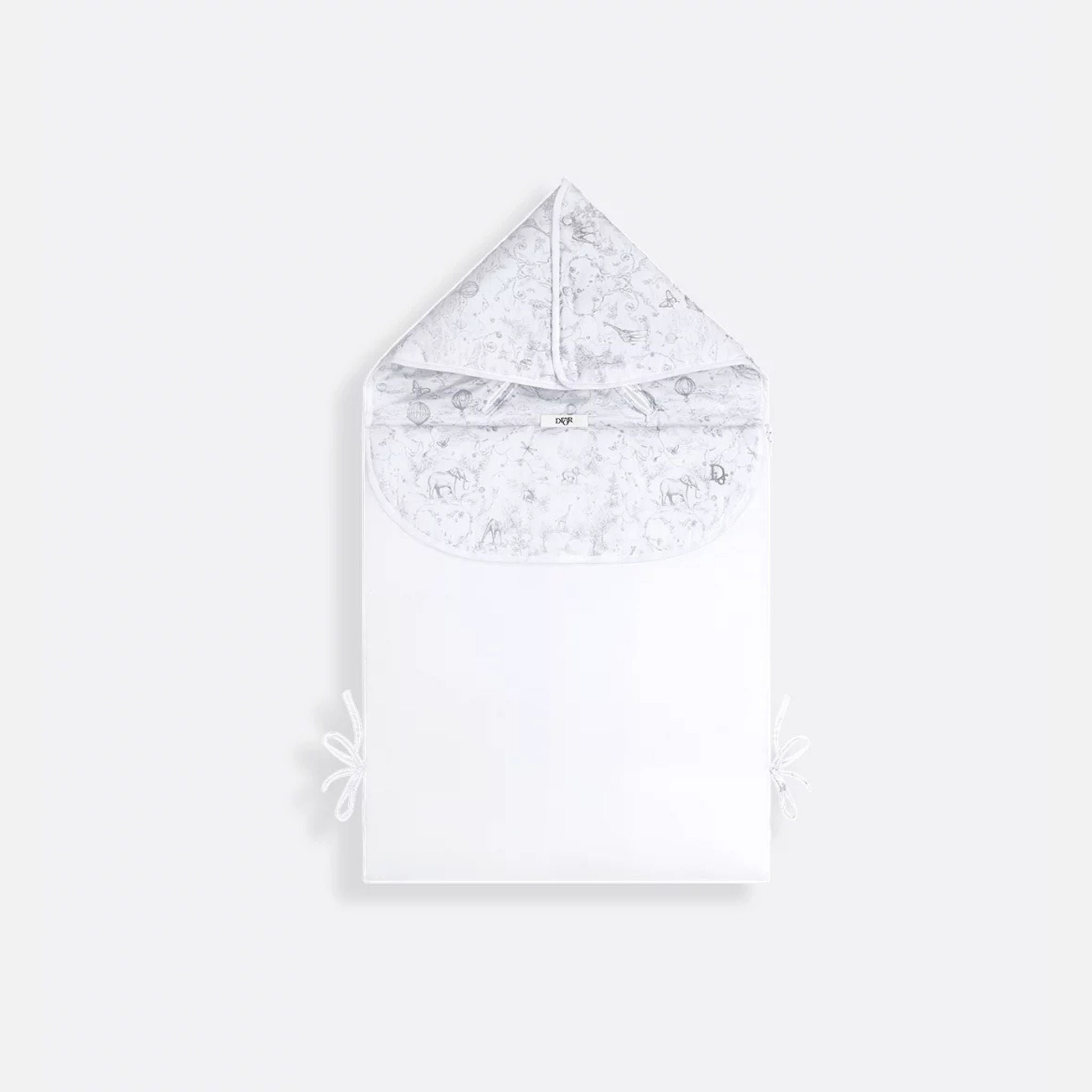 Newborn Sleeping Bag White Cotton Voile