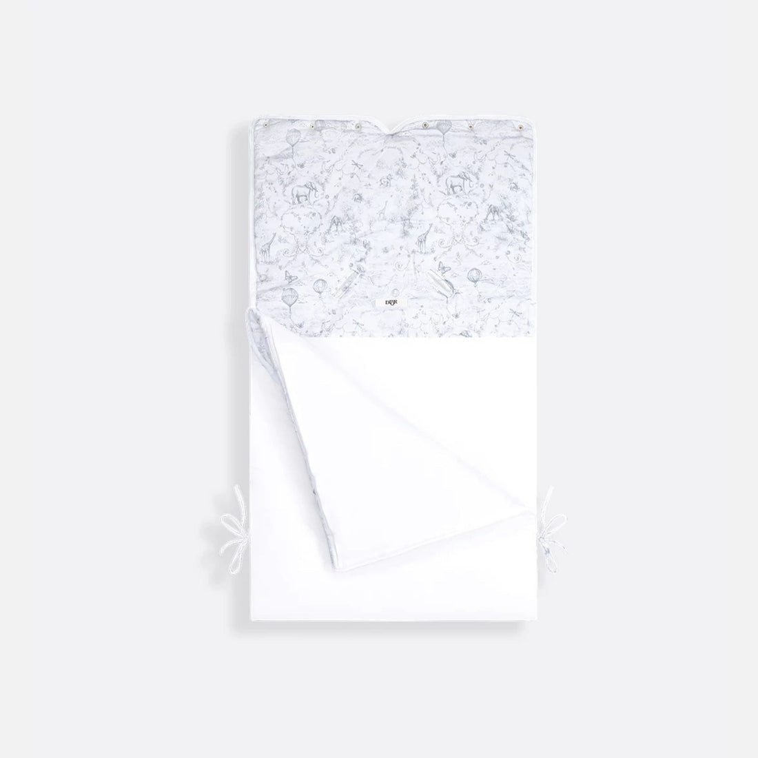 Newborn Sleeping Bag White Cotton Voile