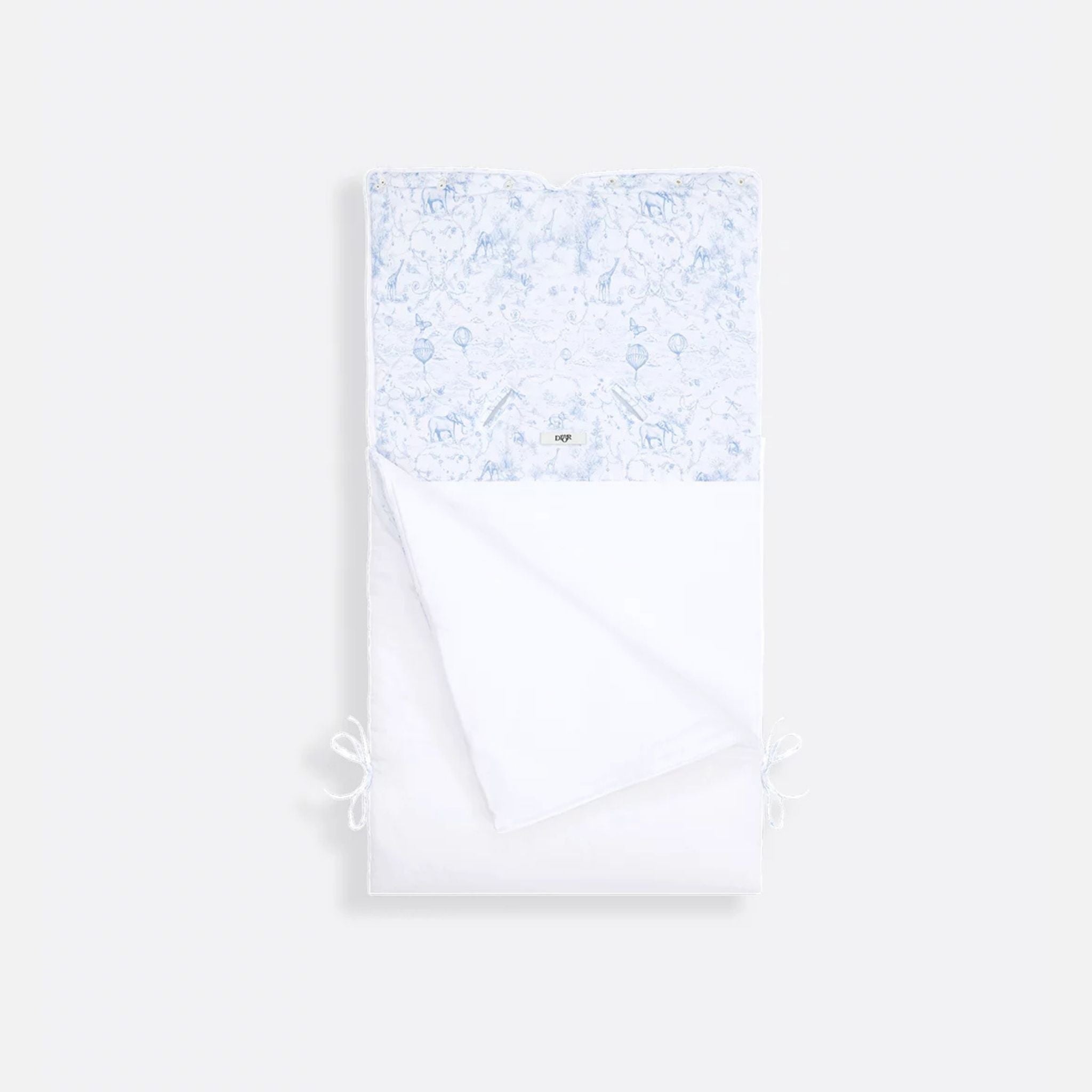 Newborn Sleeping Bag White Cotton Voile