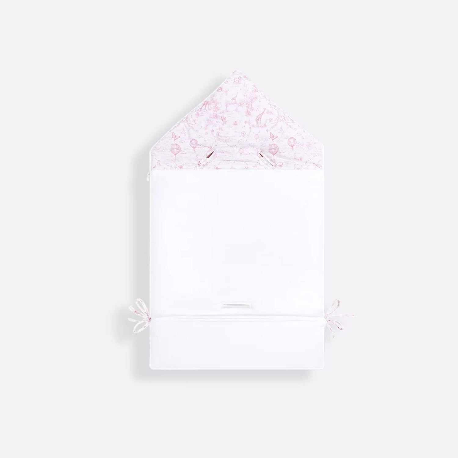 Newborn Sleeping Bag White Cotton Voile