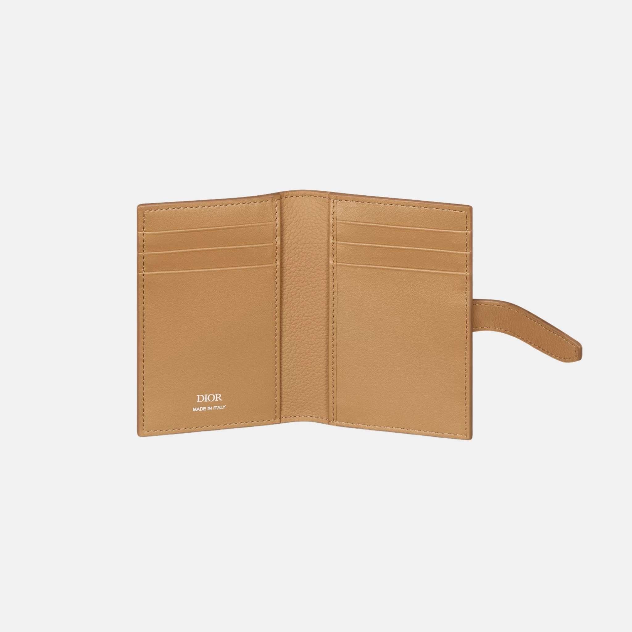 Normandie Vertical Bifold Card Holder In Icons Calfskin