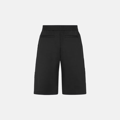 Oblique Bermuda Shorts In Cotton Blend Jersey