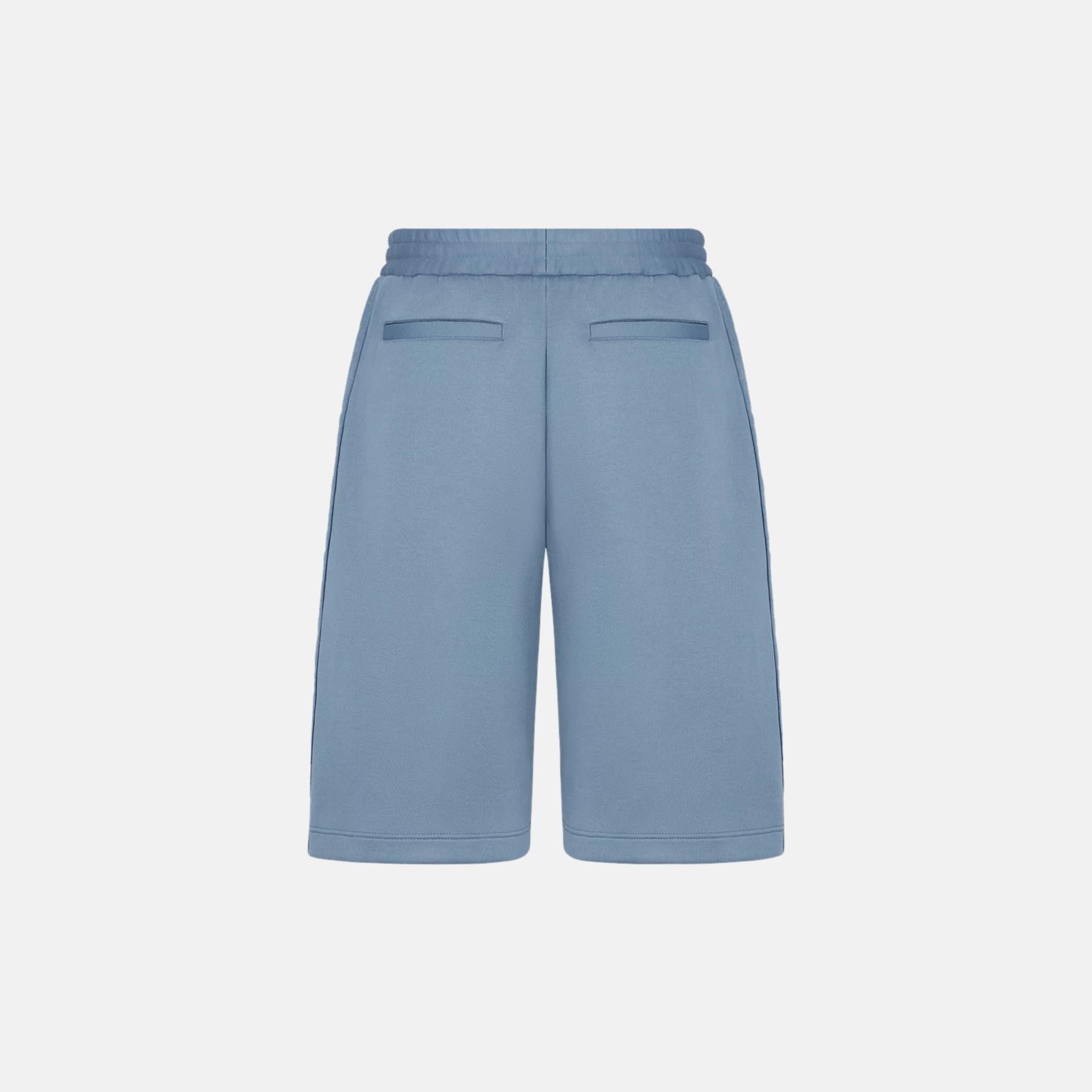 Oblique Bermuda Shorts In Cotton Blend Jersey