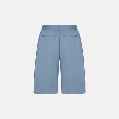 Oblique Bermuda Shorts In Cotton Blend Jersey