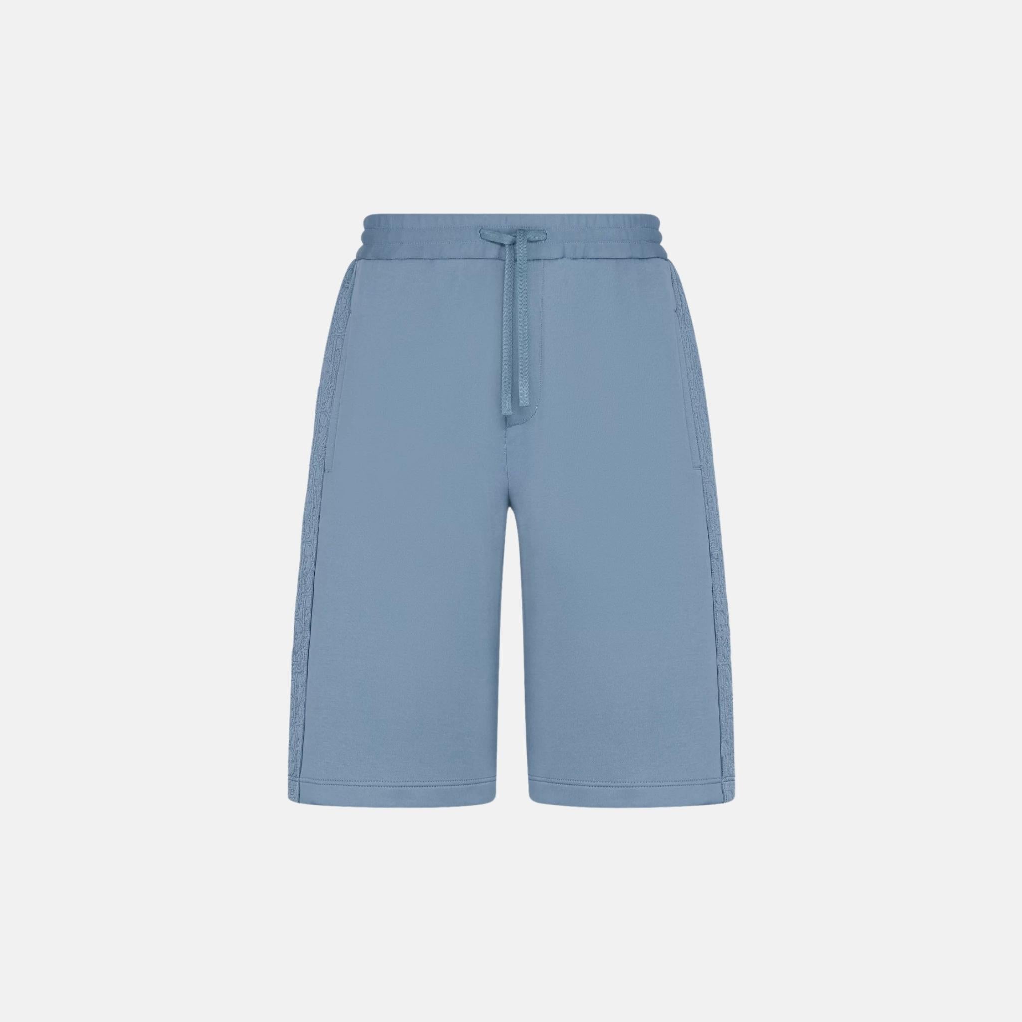 Oblique Bermuda Shorts In Cotton Blend Jersey