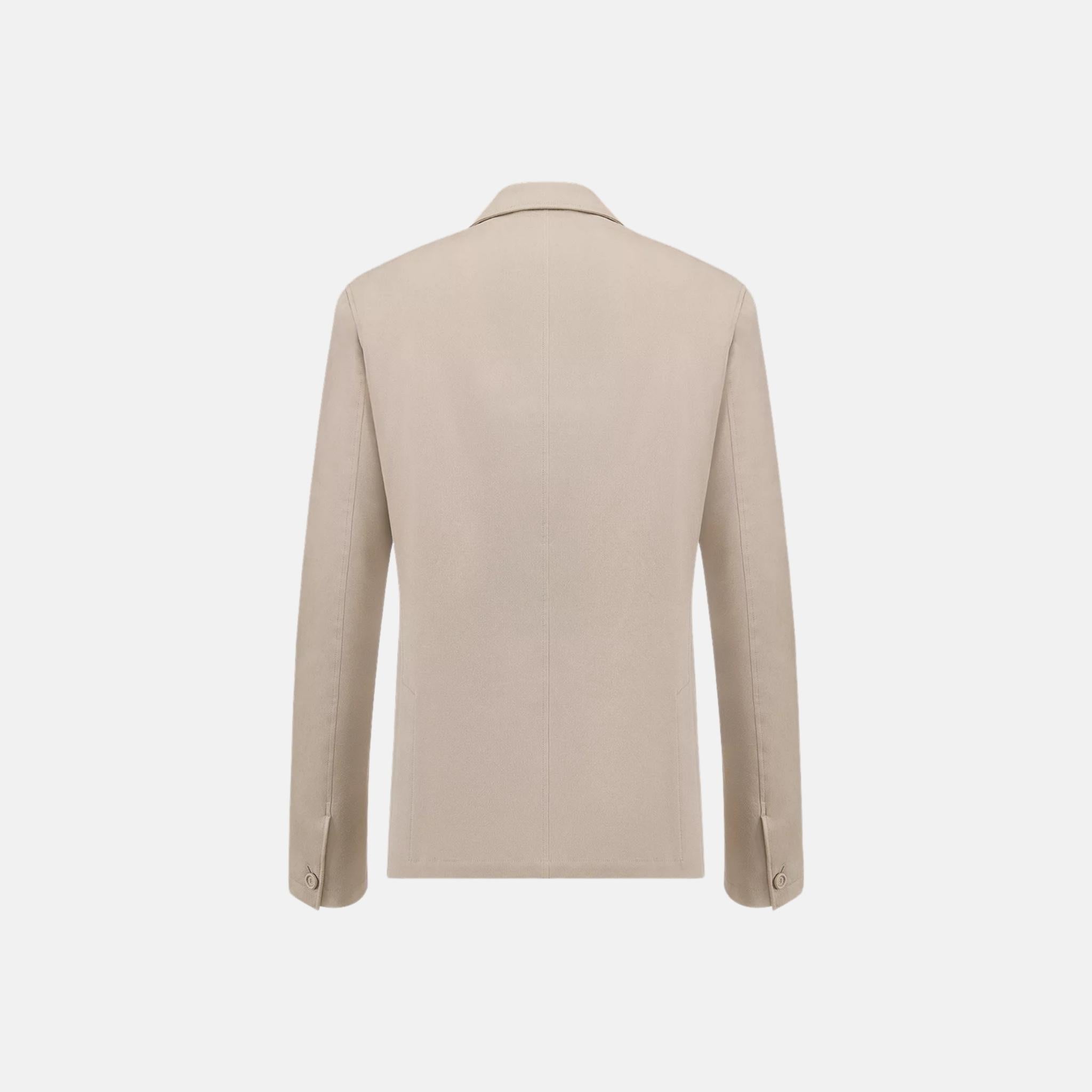 Dior Oblique Jacket with Buttoned Strap in Cotton Blend