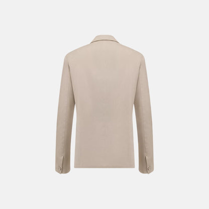 Dior Oblique Jacket with Buttoned Strap in Cotton Blend