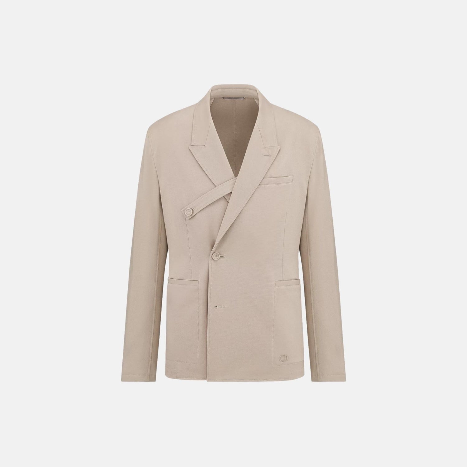 Dior Oblique Jacket with Buttoned Strap in Cotton Blend