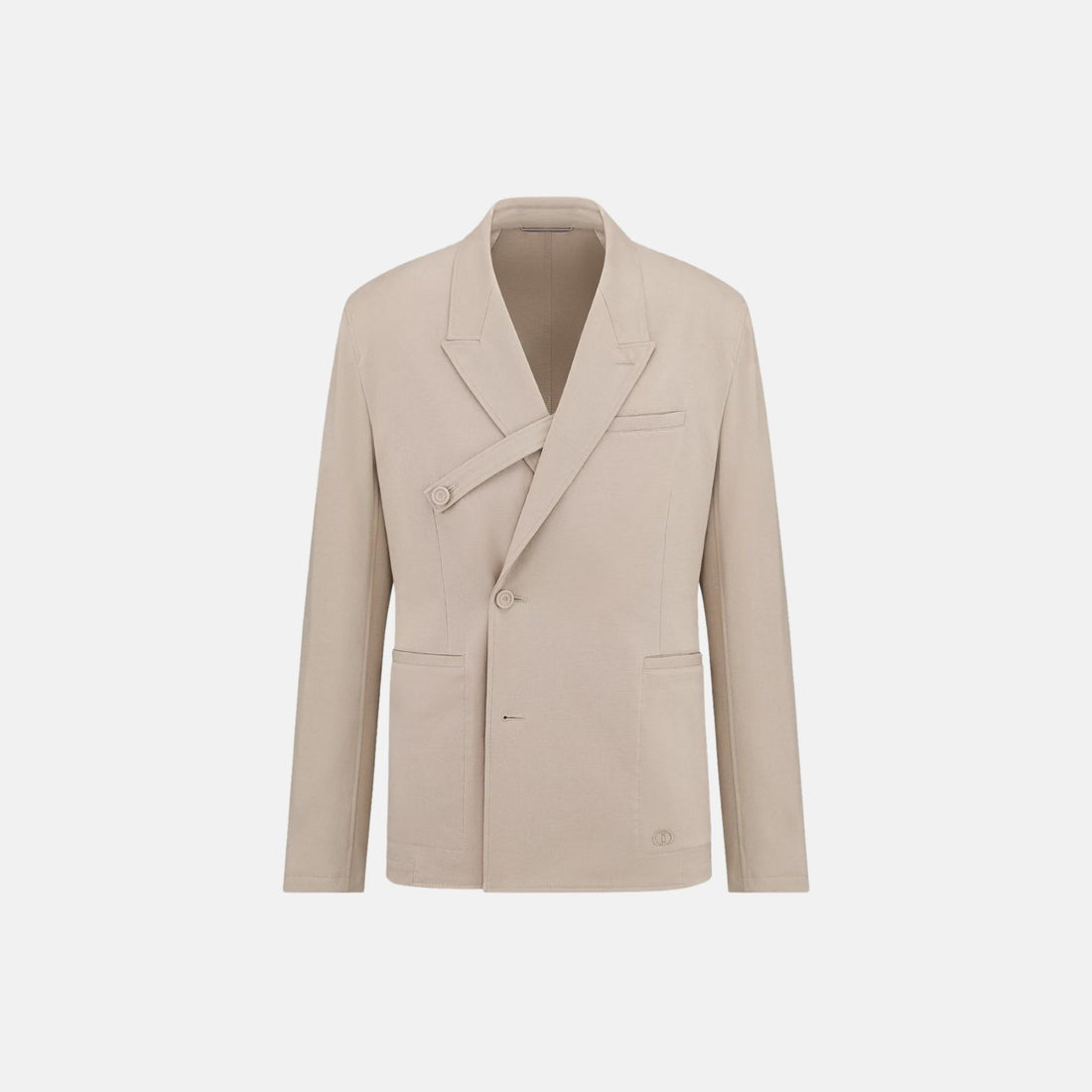 Dior Oblique Jacket with Buttoned Strap in Cotton Blend