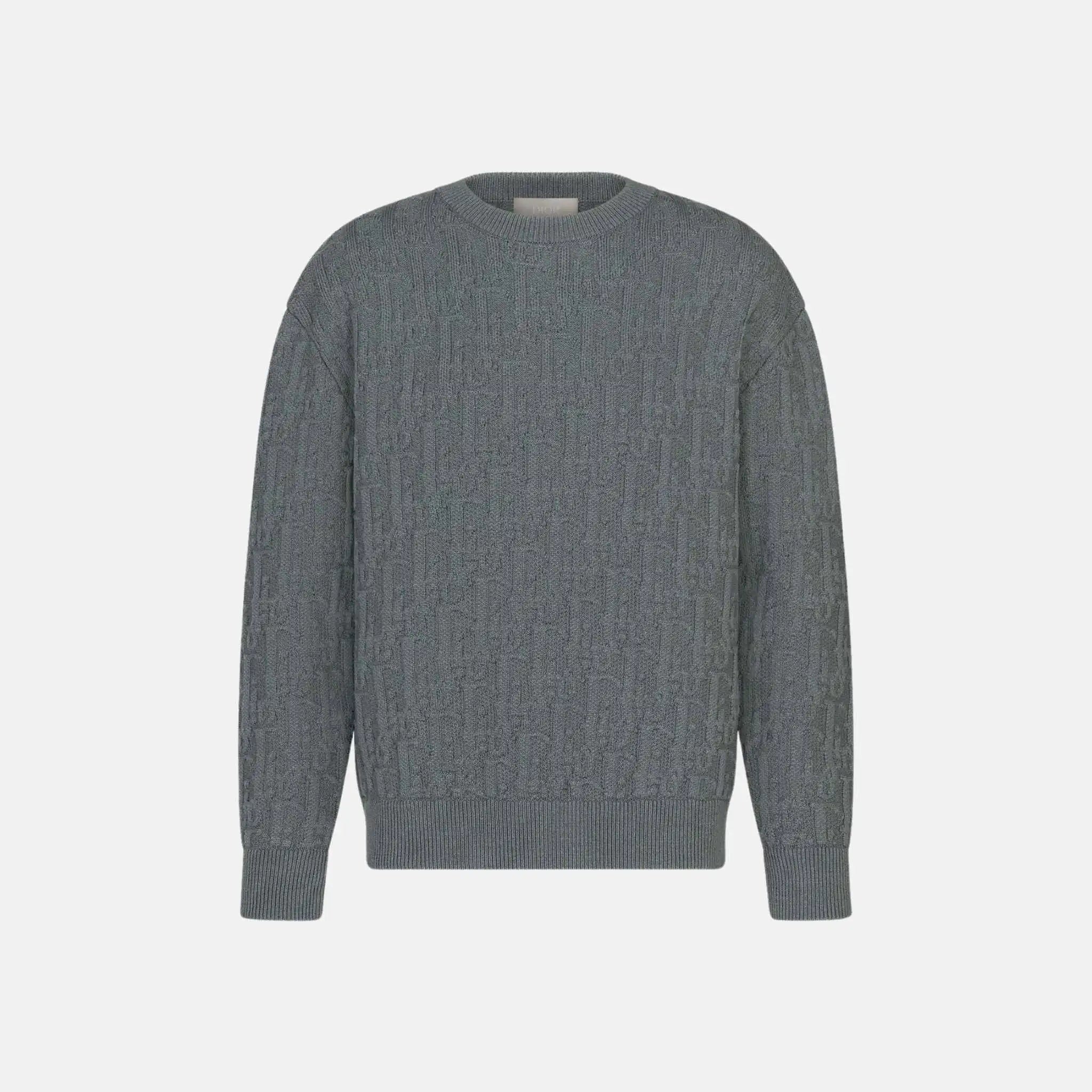 Oblique Sweater In Cotton Blend Jacquard