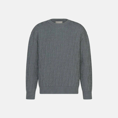Oblique Sweater In Cotton Blend Jacquard