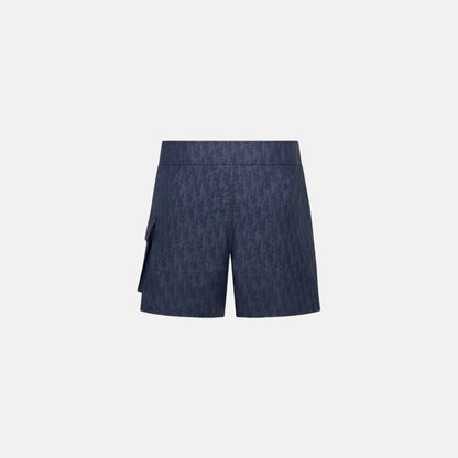 Oblique Swim Shorts In Technical Fabric