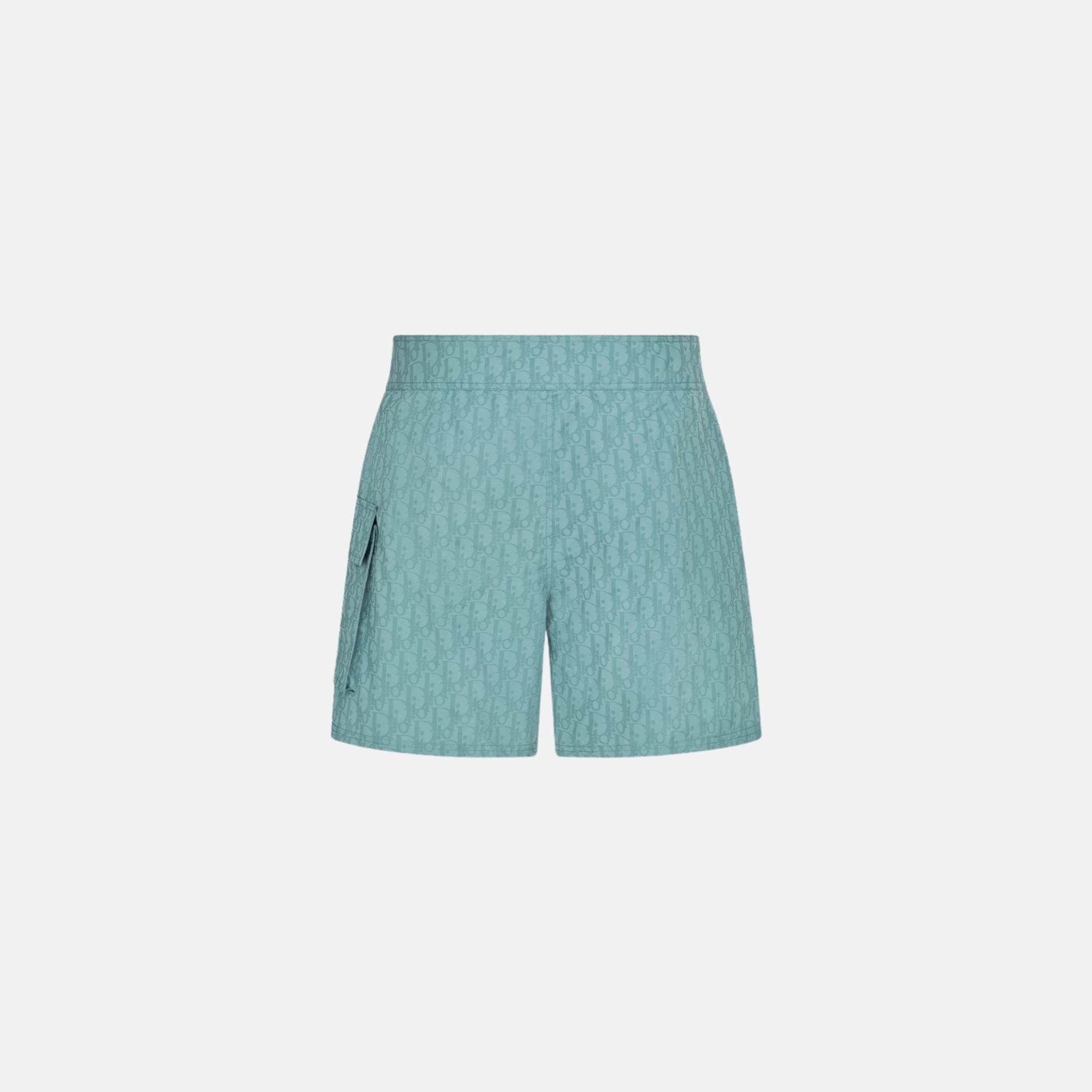 Oblique Swim Shorts In Technical Fabric