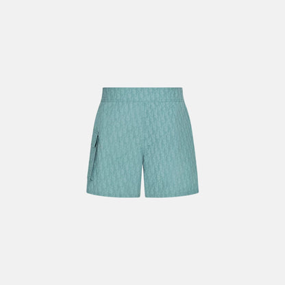 Oblique Swim Shorts In Technical Fabric