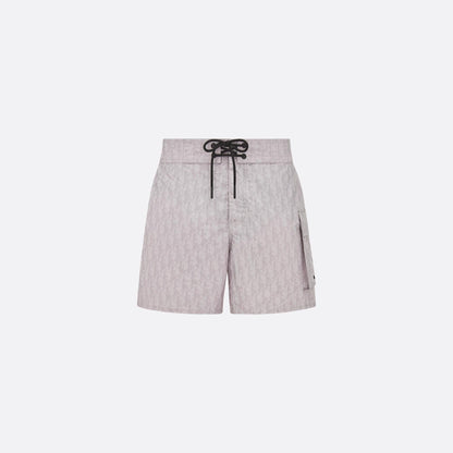 Oblique Swim Shorts In Technical Fabric