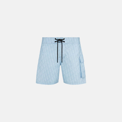 Oblique Swim Shorts In Technical Fabric