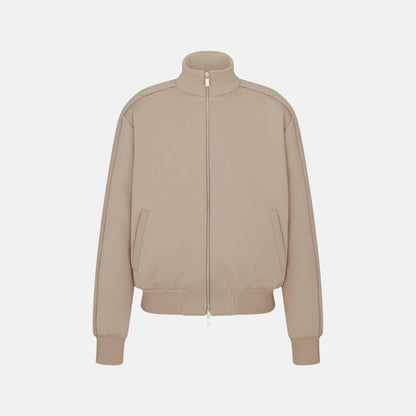 Oblique Track Jacket In Cotton Blend Jersey