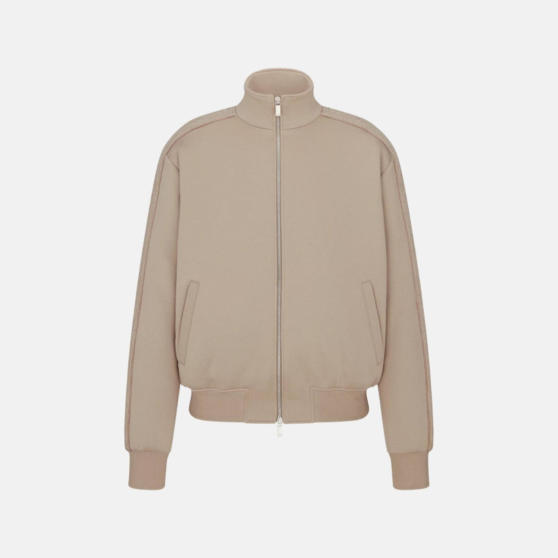 Oblique Track Jacket In Cotton Blend Jersey