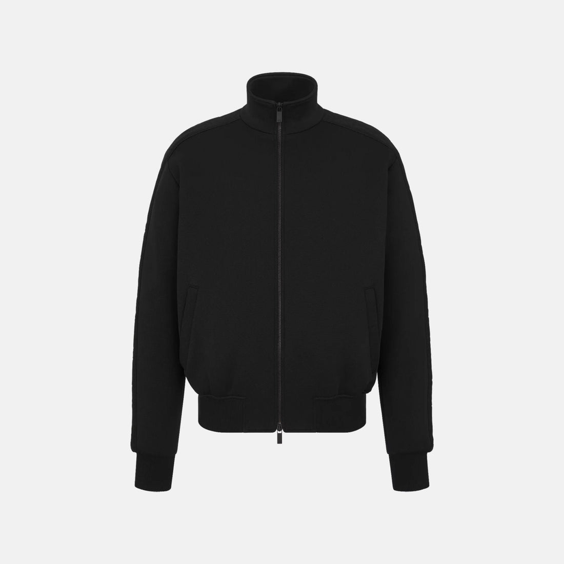 Oblique Track Jacket In Cotton Blend Jersey