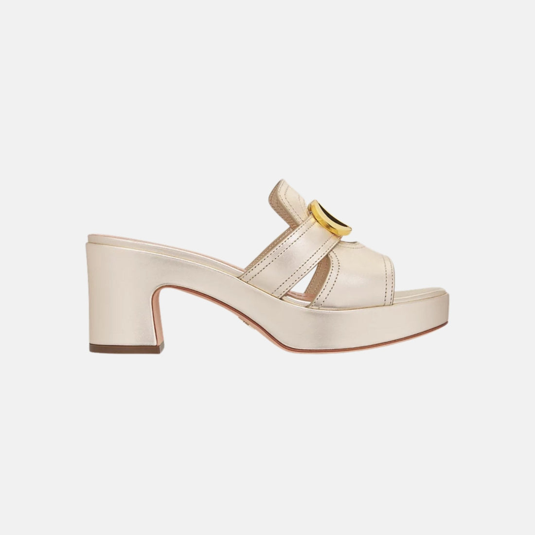 Or 30 Montaigne Platform Slide In Laminated Calfskin