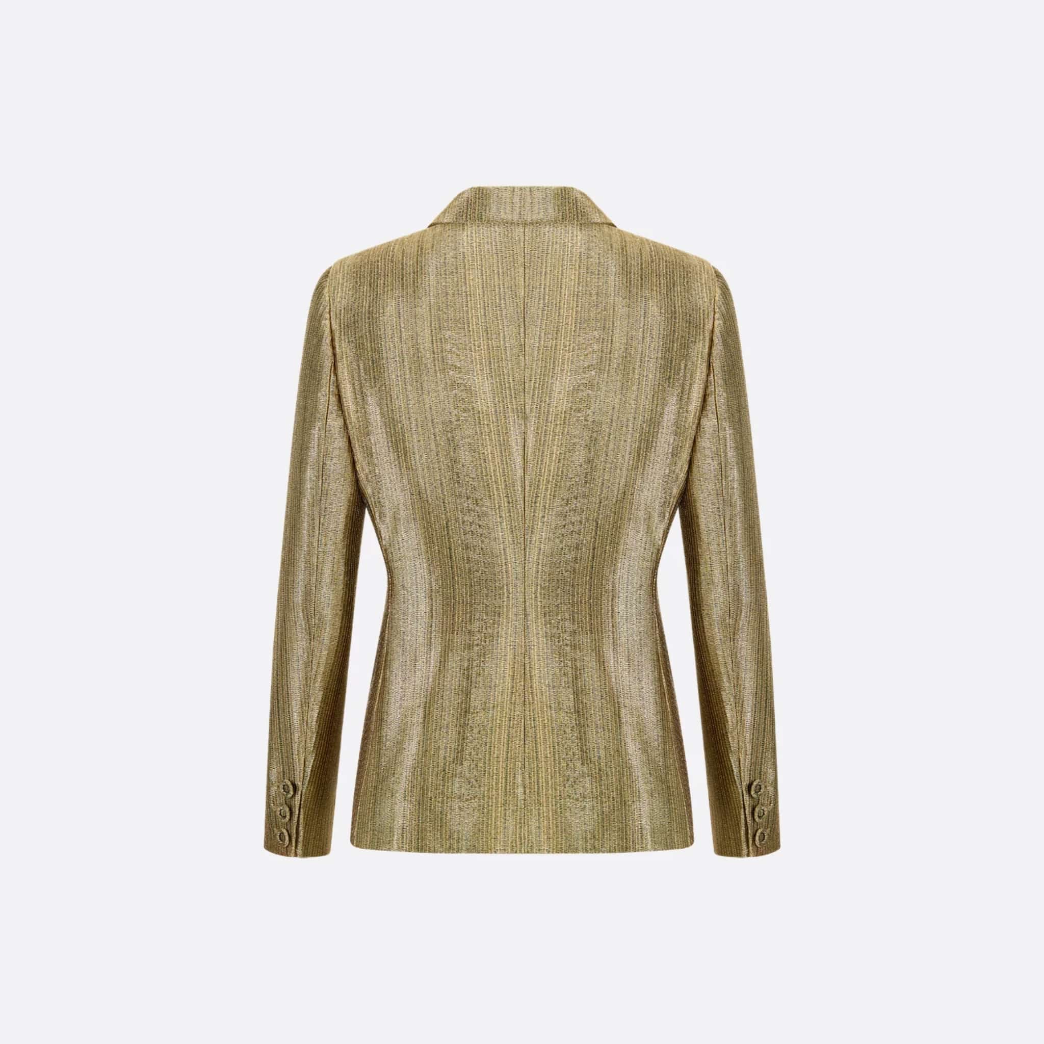 Or Bar Jacket Gold-Tone Technical Fabric