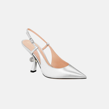 Or Dior Tribales Slingback Pump In Laminated Lambskin