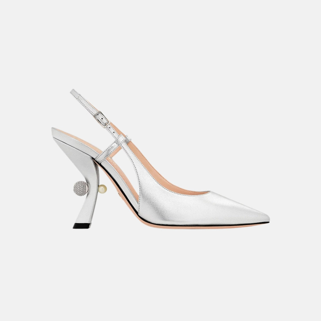 Or Dior Tribales Slingback Pump In Laminated Lambskin