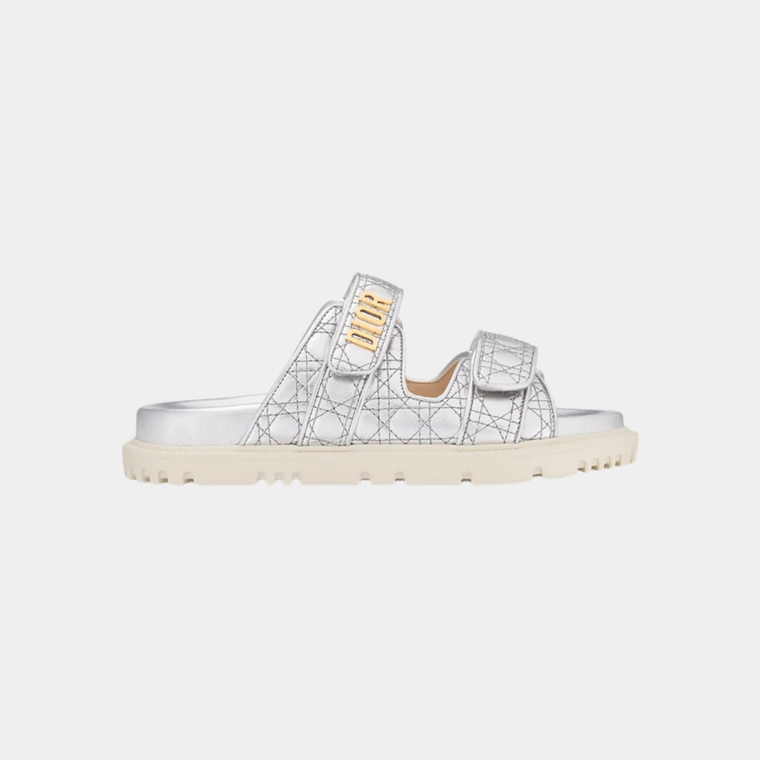 Or Dioract Slide in Laminated Sheepskin Cannage Motif