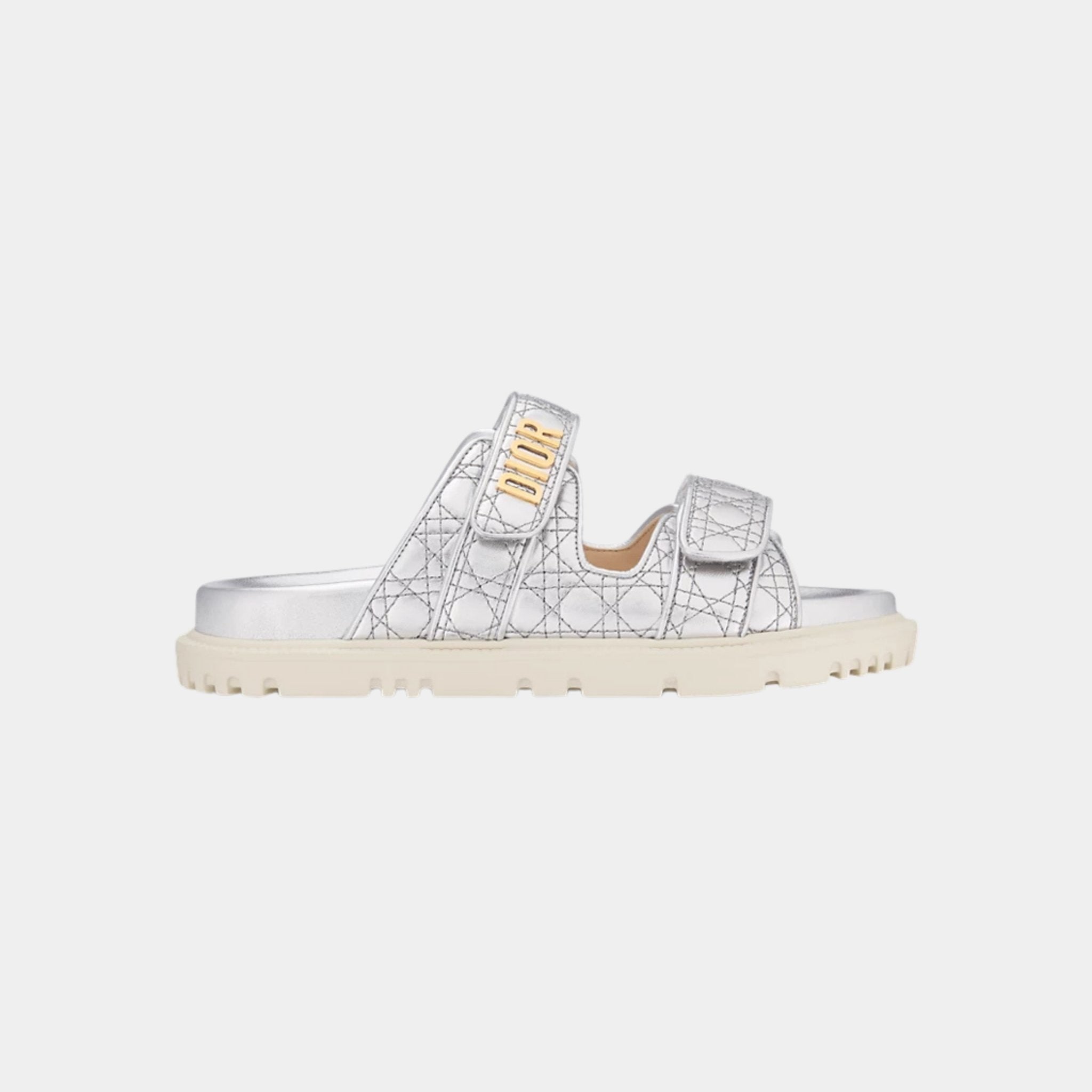 Or Dioract Slide in Laminated Sheepskin Cannage Motif