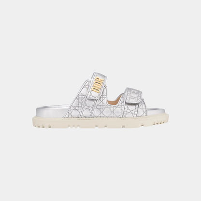Or Dioract Slide in Laminated Sheepskin Cannage Motif