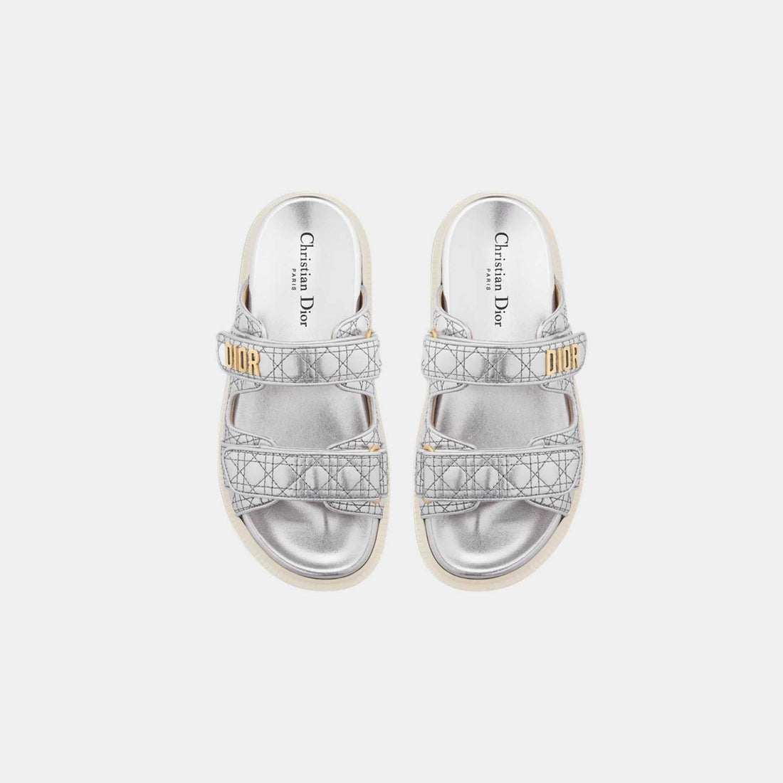 Or Dioract Slide in Laminated Sheepskin Cannage Motif