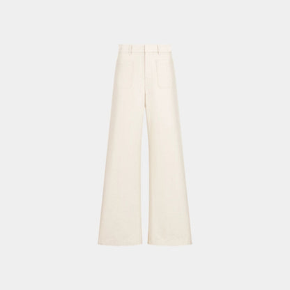 Or Flared Jeans Gold-Tone Cotton Denim