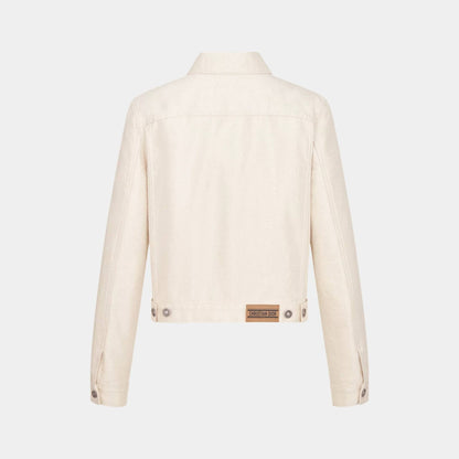 Or Jacket Gold-Tone Cotton-Blend Denim