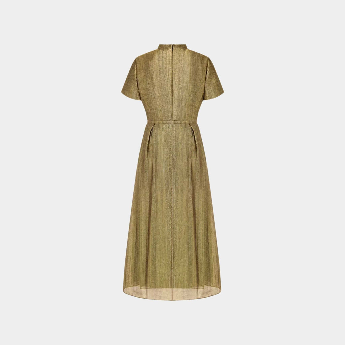 Or Mid-Length Shirtdress Gold-Tone Technical Fabric