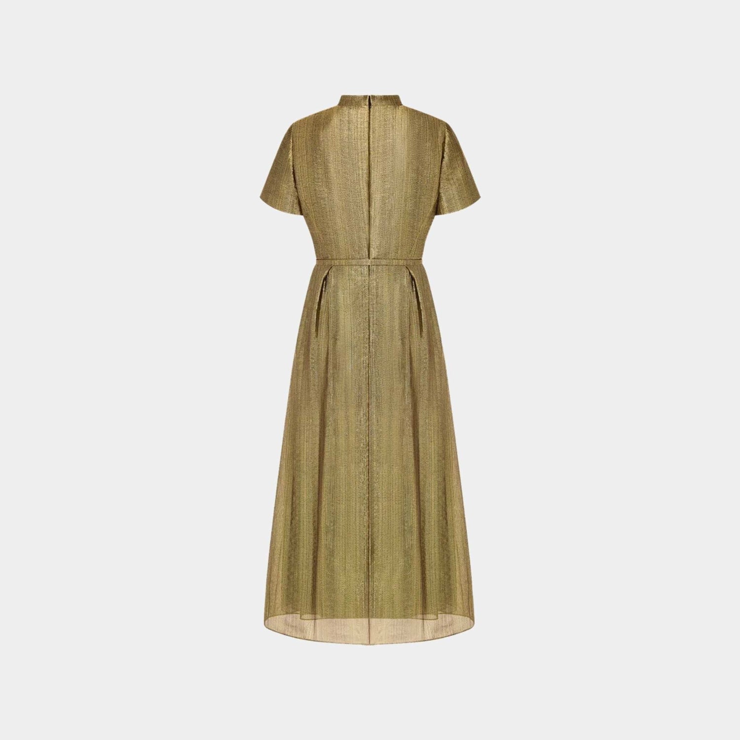 Or Mid-Length Shirtdress Gold-Tone Technical Fabric