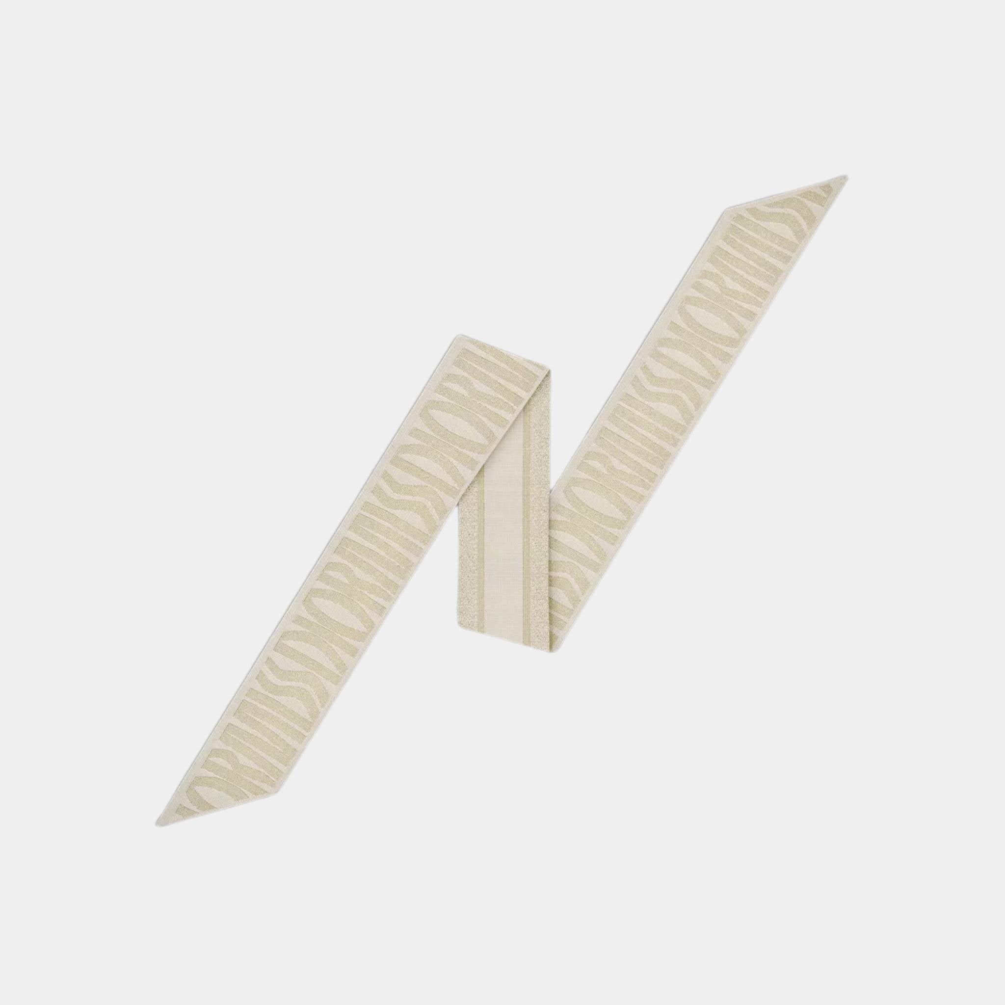 Or Miss Dior Allover Mitzah Scarf Silk Twill Metallic Thread