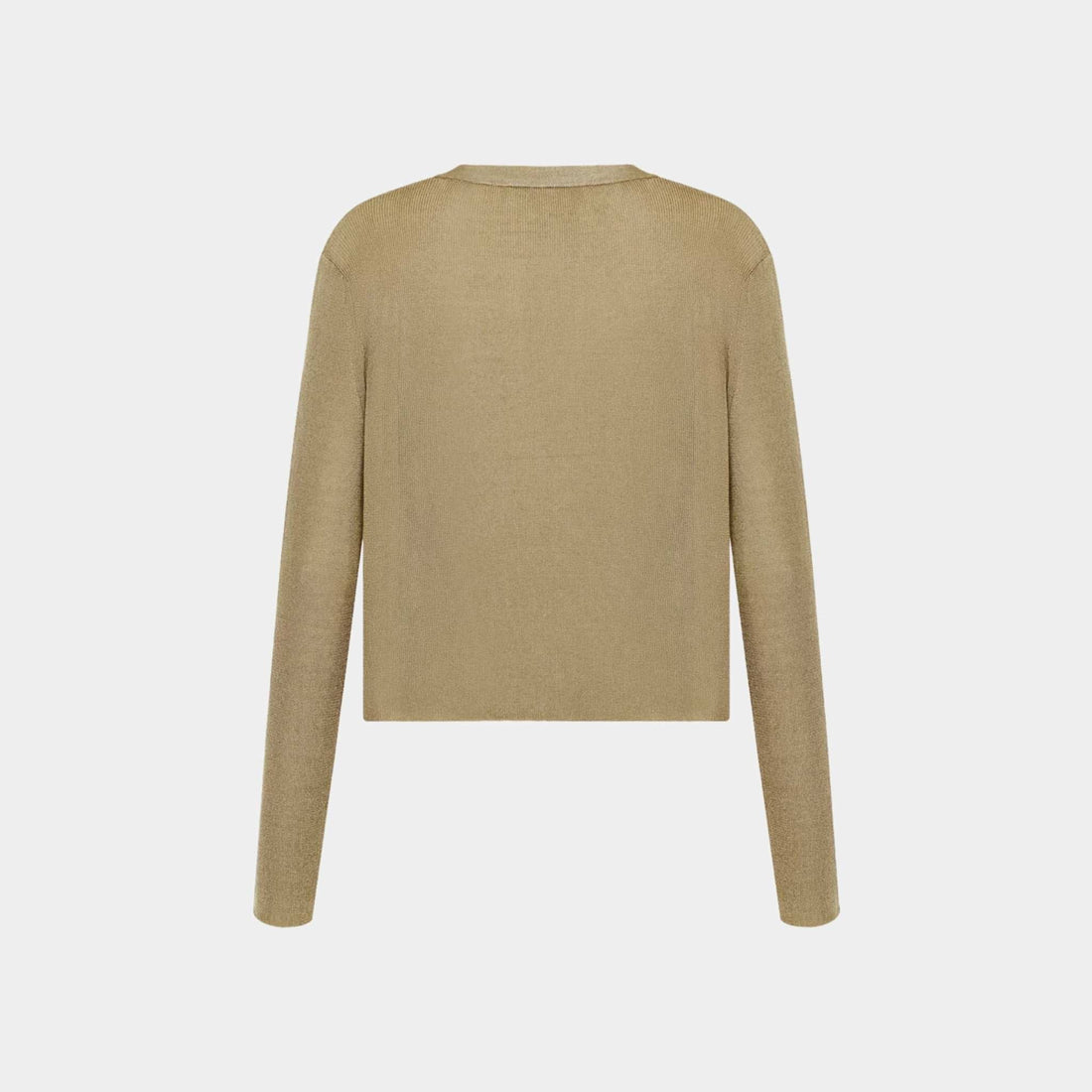 Or Twinset Gold-Tone Ribbed Technical Knit