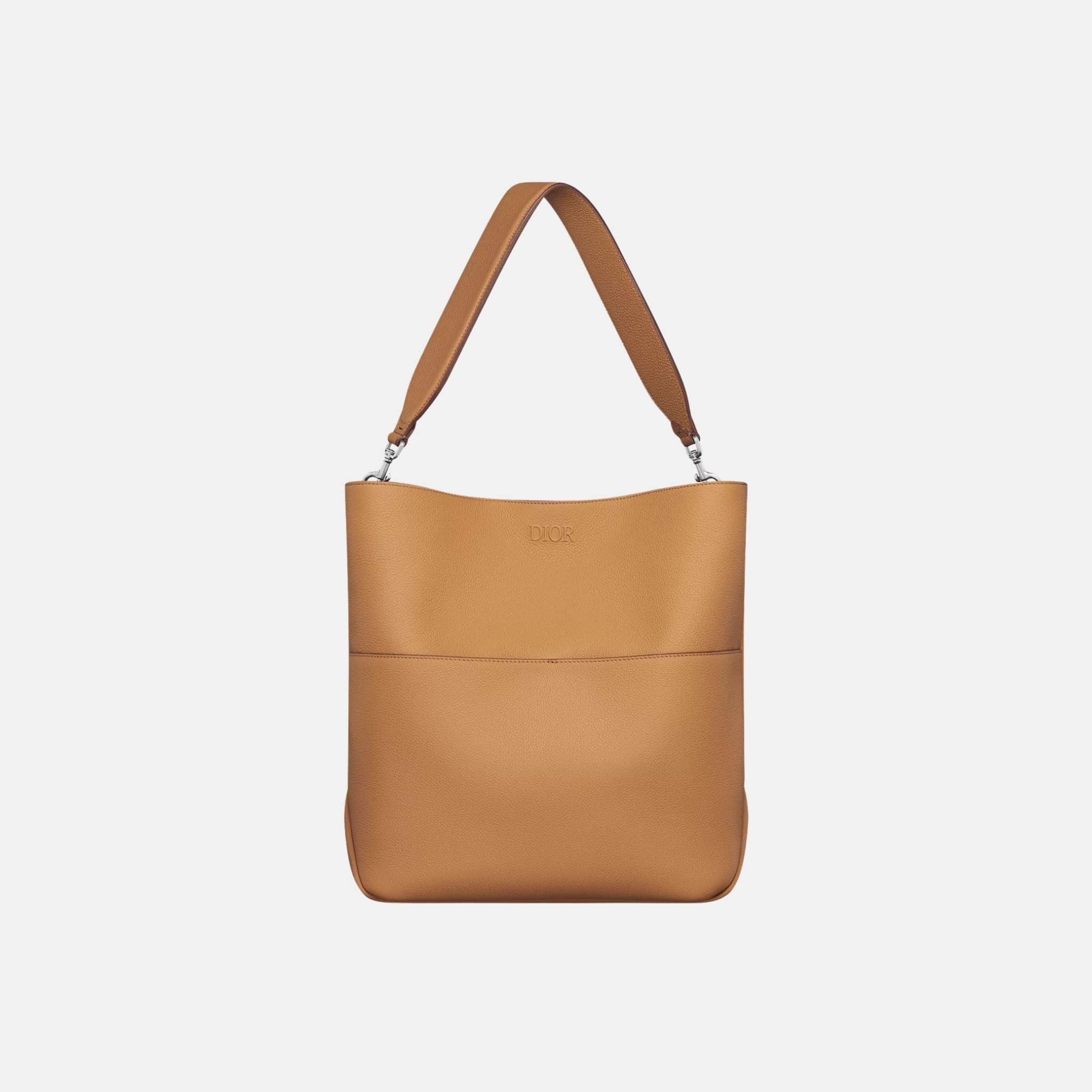 Prive Vertical Hobo Bag In Icons Calfskin