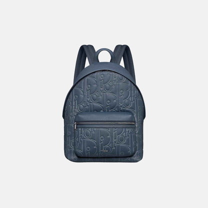 Rider 2.0 Zipped Backpack in Outline and Grained Calfskin