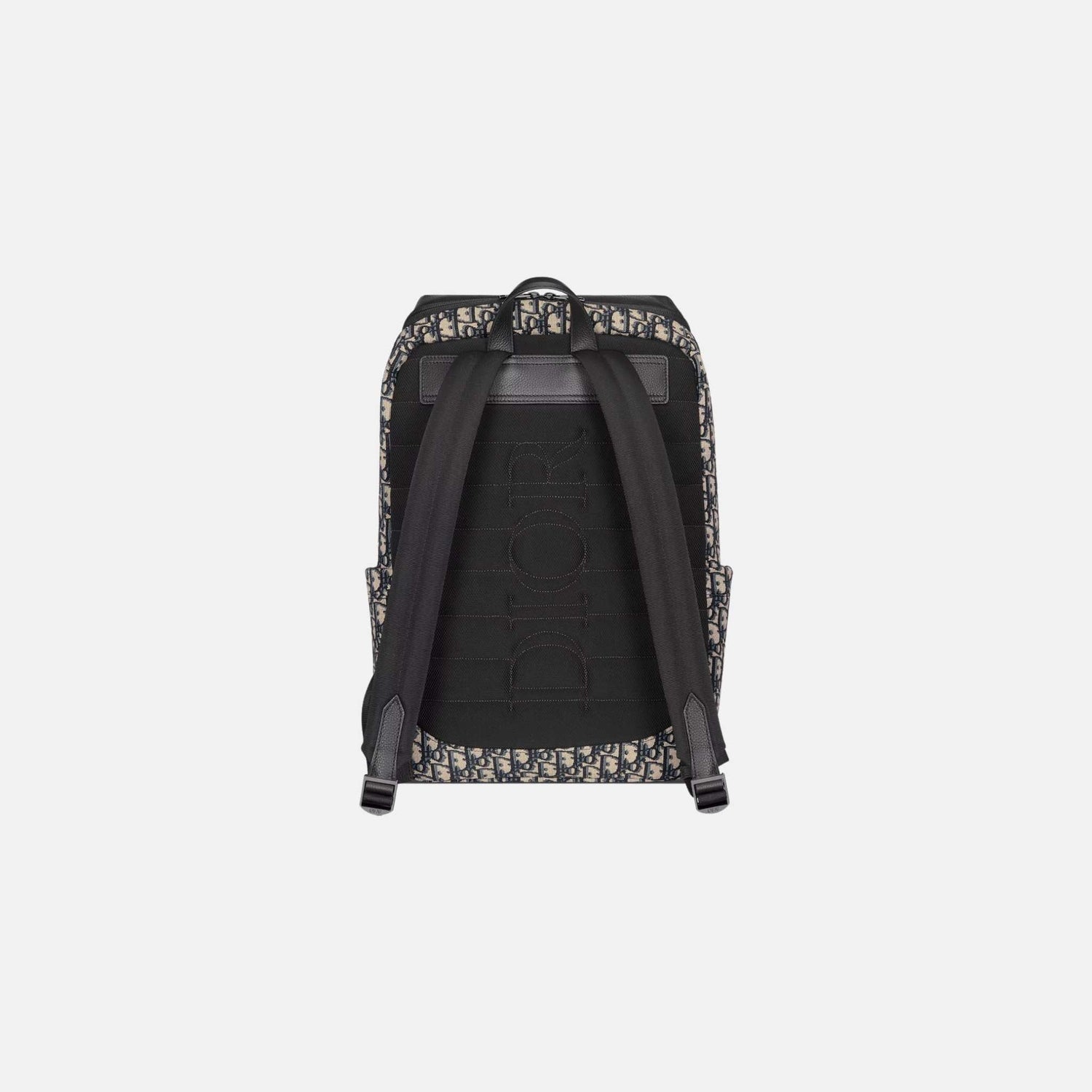 Rider Soft Zipped Backpack in Jacquard &amp; Grained Calfskin