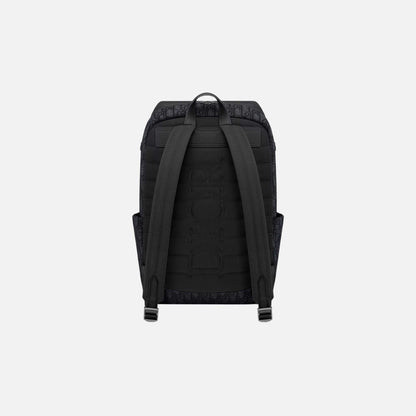Rider Soft Zipped Backpack in Jacquard &amp; Grained Calfskin