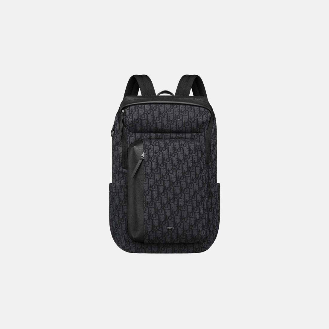 Rider Soft Zipped Backpack in Jacquard &amp; Grained Calfskin