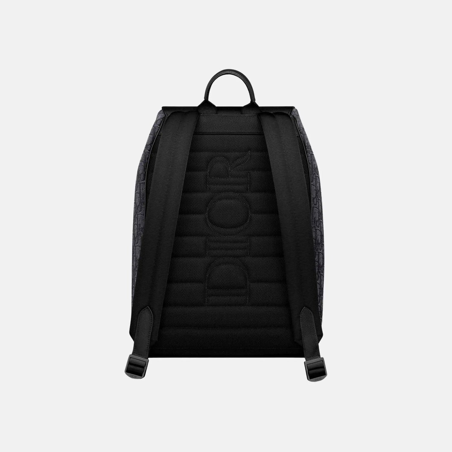 Saddle Flap Backpack in Oblique and Grained Calfskin