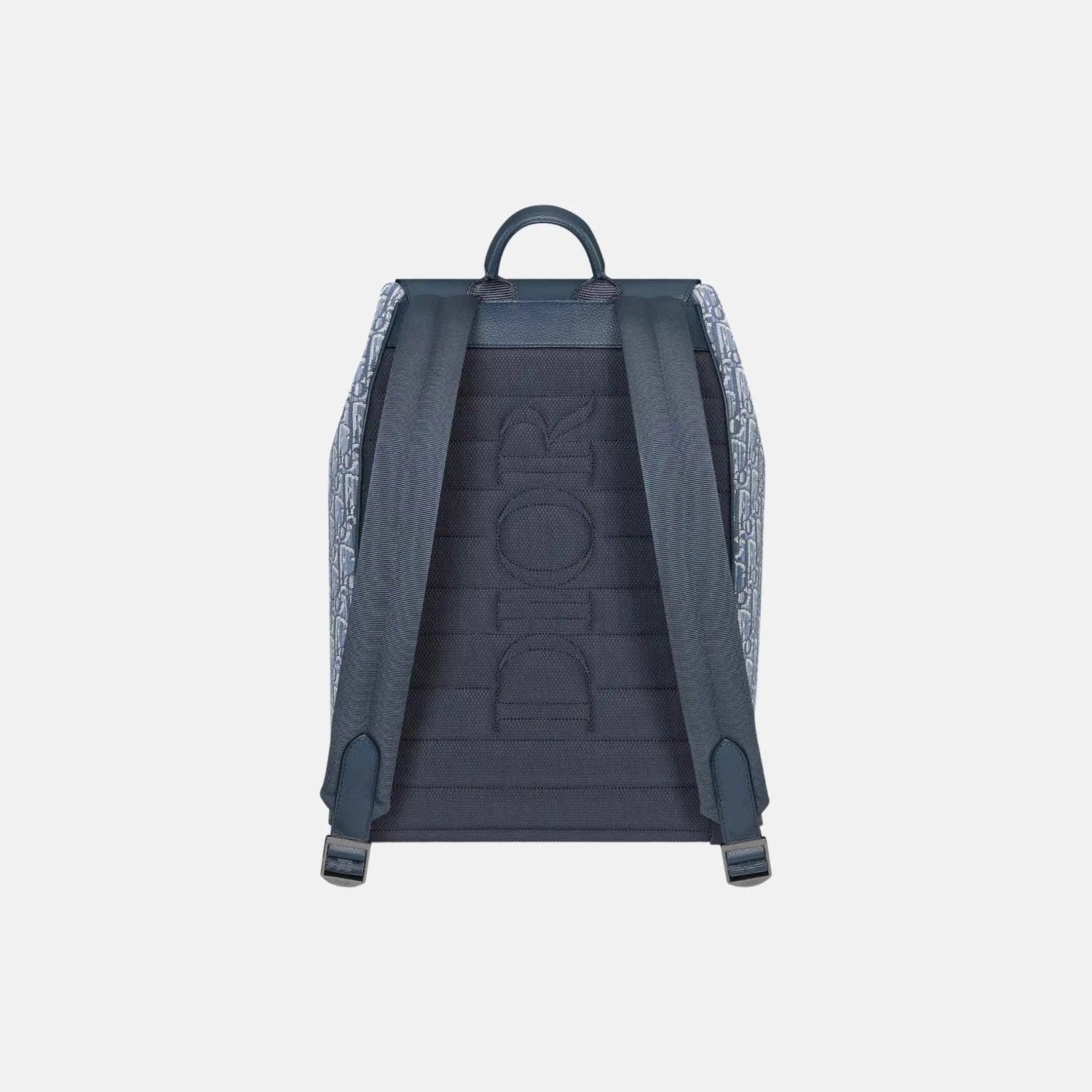 Saddle Flap Backpack in Oblique and Grained Calfskin