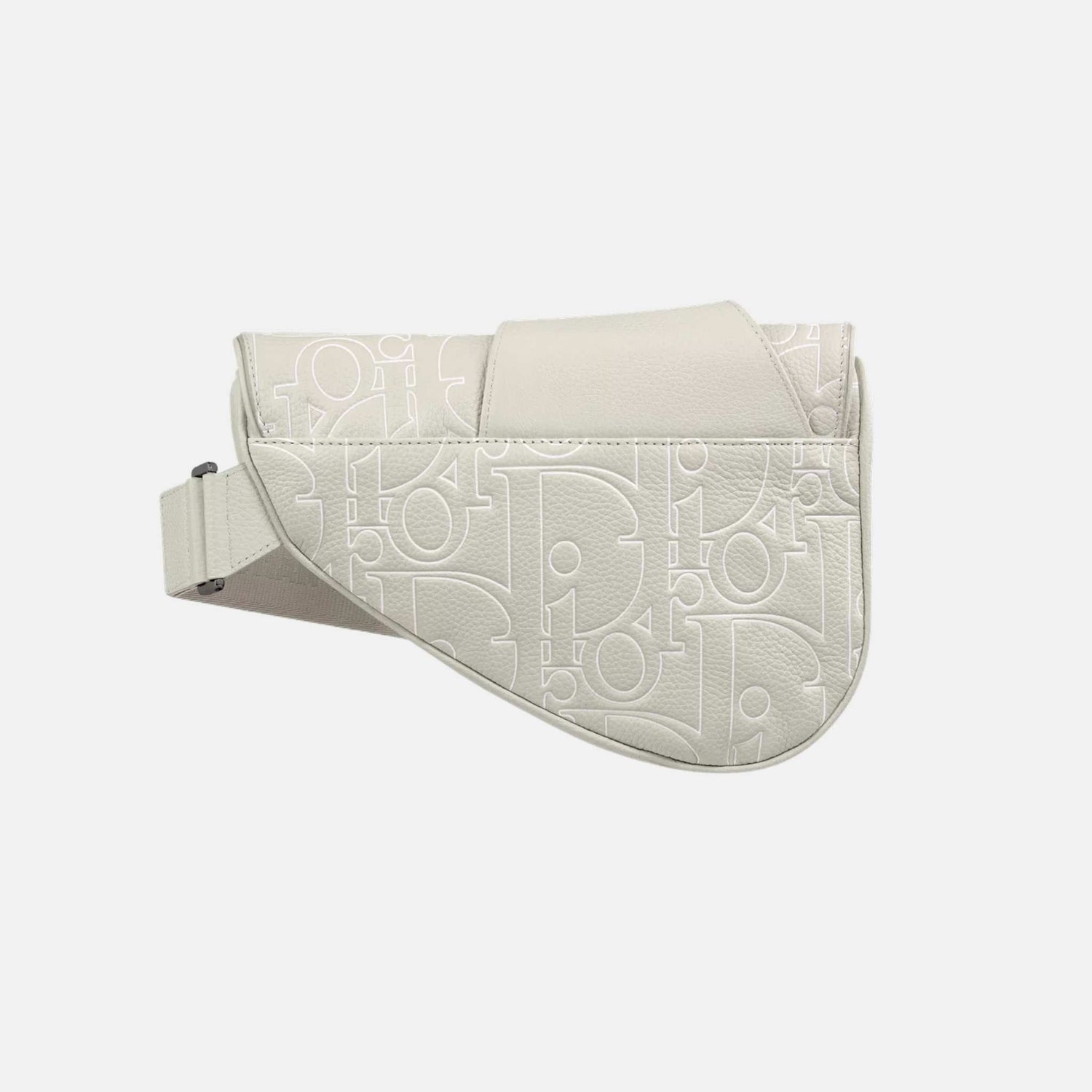 Saddle Bag In Gravity Outline Leather And Grained Calfskin