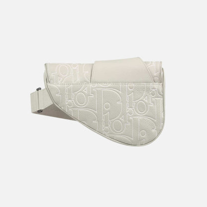 Saddle Bag In Gravity Outline Leather And Grained Calfskin
