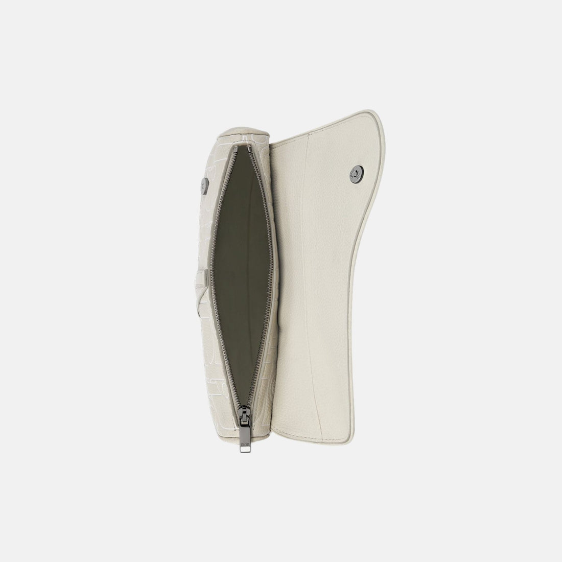 Saddle Bag In Gravity Outline Leather And Grained Calfskin